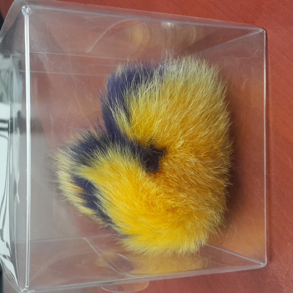 Fur Pompom Key Holder